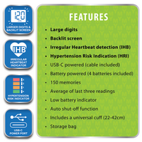 MY BLOOD PRESSURE MONITOR AUTO UPPER ARM - VITAL PLUS