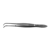 HIPP Eye Forceps Graefe Iris - curved with pin 10cm