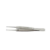 ARMO Eye Forceps Lester Iris - straight 1x2 with pin 9cm