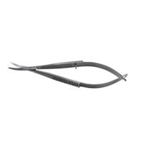 ARMO Castroviejo Scissors flat handles bl/bl curved 10cm