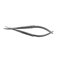 ARMO Castroviejo Scissors flat handles bl/bl curved 10cm