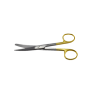 ARMO Surgical Scissors Sharp/blunt - curved, Tungsten Carbide 14cm