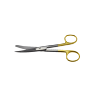 ARMO Surgical Scissors Sharp/blunt - curved, Tungsten Carbide 14cm