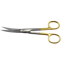 ARMO Surgical Scissors Sharp/sharp - curved, Tungsten Carbide 16cm