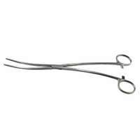 KLINI Uterine Forceps Bozemann dressing serrated curved 25cm