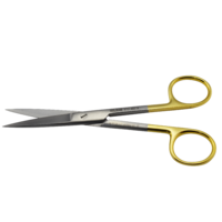 KLINI Surgical Scissors Sharp/sharp - straight, Tungsten Carbide 14cm