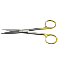 KLINI Surgical Scissors Sharp/sharp - straight, Tungsten Carbide 14cm