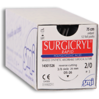 SURGICRYL RAPID 3/0 No Needle 150cm Undyed
