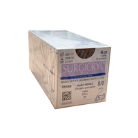 SURGICRYL 910 8/0 Side Cutting Spatula 3/8 Circ 2 X 6mm -200µm 45cm Violet