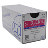 SURGICRYL PGA 6/0 Side Cutting Spatula 1/4 Circ 2 X 8mm -300µm 45cm Violet
