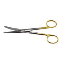 HIPP Surgical Scissors Sharp/blunt - curved, Tungsten Carbide 16cm