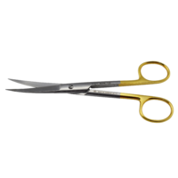 HIPP Surgical Scissors Sharp/sharp - curved, Tungsten Carbide 16cm
