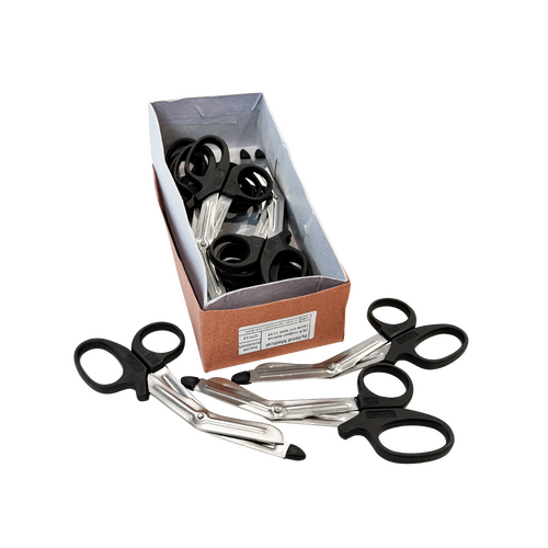 Universal Trauma Scissors 16cm Black (box of 12)