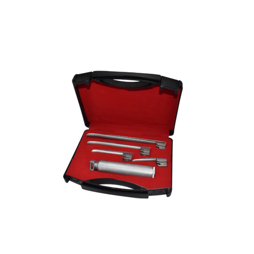 ARMO LARYNGOSCOPES Miller Set Handle and 4 Blades Standard Illumination In Case