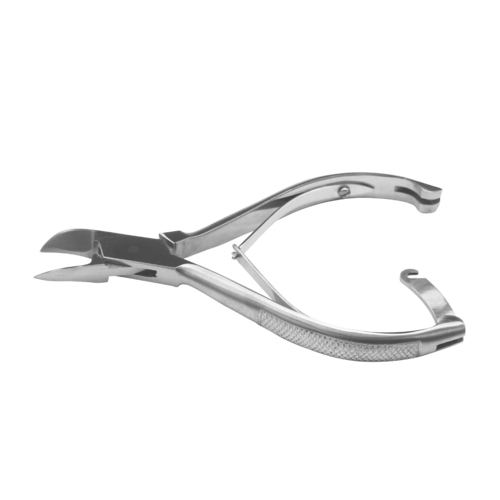 ARMO Nail Nippers, Double Leaf Spring with lock - curved 16cm