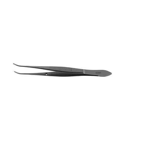 ARMO Eye Forceps Graefe Iris half curved 1x2 with pin 10cm