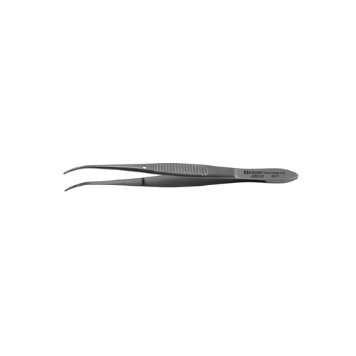 ARMO Eye Forceps Graefe Iris half curved with pin 10cm