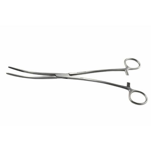 ARMO Uterine Forceps Bozemann dressing serrated curved 25cm