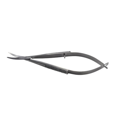 ARMO Castroviejo Scissors flat handles bl/bl curved 10cm