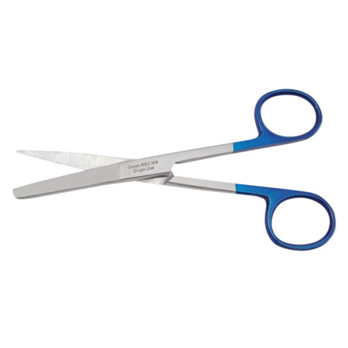 Dressing Scissors Bl/Sh Single Use 12.5cm