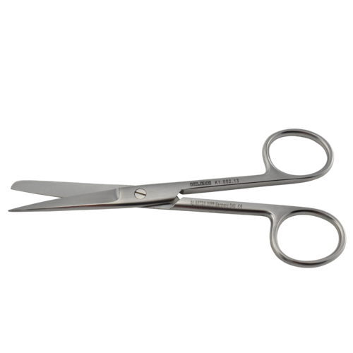 KLINI Surgical Scissors Sharp/blunt - straight 13cm