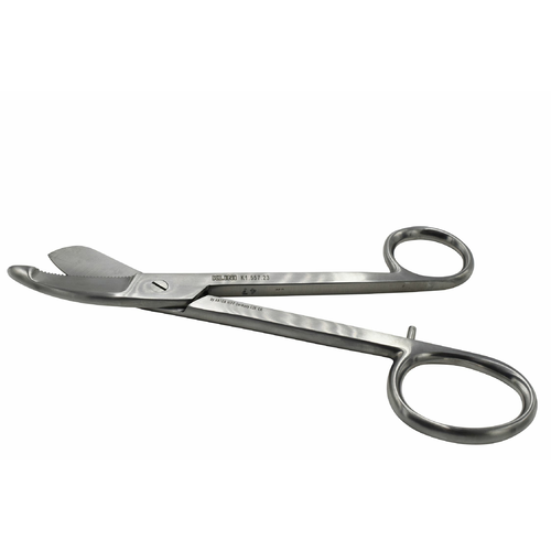 KLINI Bruns plaster cutting scissors (serrated jaw) 24cm
