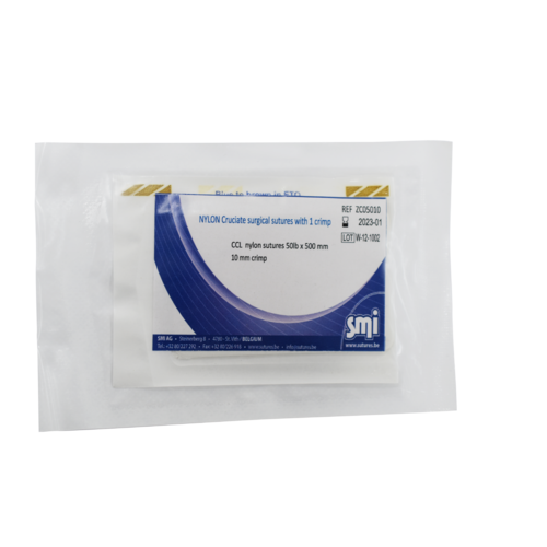 Nylon Cruciate Surgical Suture with 1 Crimp