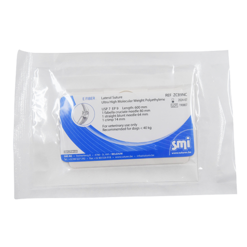 E-Fiber Lateral Sutures With Straight and Curved Needle and 1 Crimp