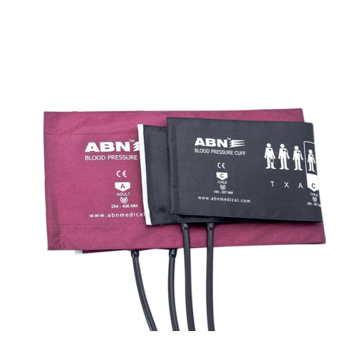 ADULT 2 Tube Cuff &amp; Bladder Burgandy