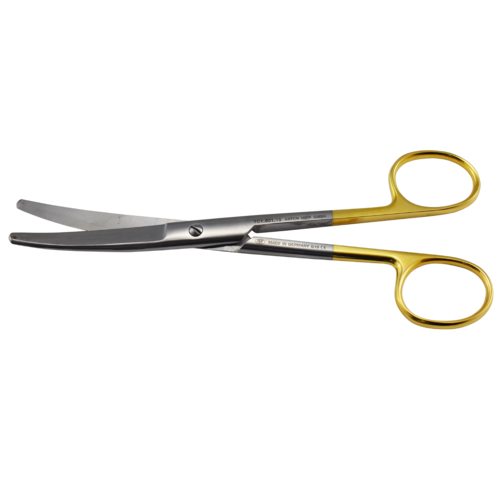 HIPP Surgical Scissors Blunt/blunt - curved, Tungsten Carbide 16cm