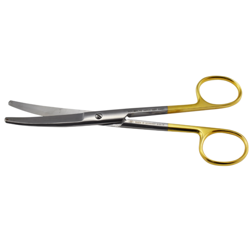 HIPP Surgical Scissors Blunt/blunt - curved, Tungsten Carbide 16cm