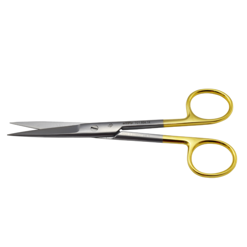 HIPP Surgical Scissors Sharp/sharp - straight, Tungsten Carbide 14cm