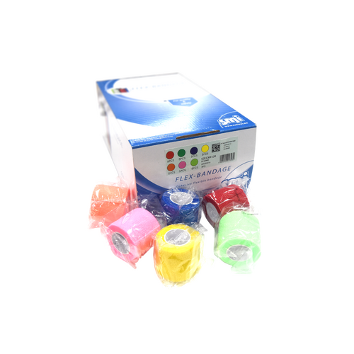 5cm FLEX-BANDAGE MIXED COLOURS box 36