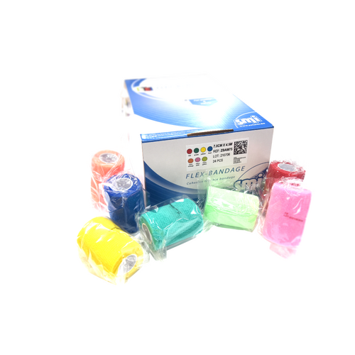 7.5cm FLEX-BANDAGE MIXED COLOURS box 24