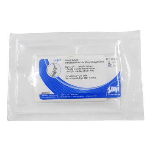 CCL E-FIBER USP 5 - 500mm + STRAIGHT &amp; CURVED NEEDLE