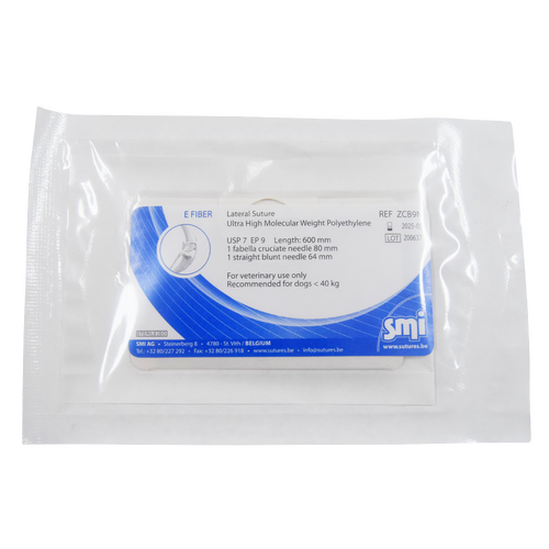 CCL E-FIBER USP 7 - 600mm + STRAIGHT &amp; CURVED NEEDLE